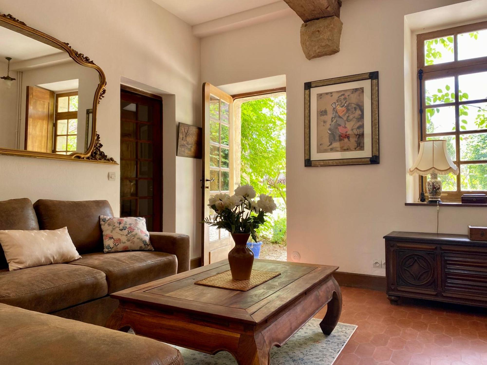 Villa Le Prieuré au bord de l'eau à Marnay-sur-Seine Chambre photo