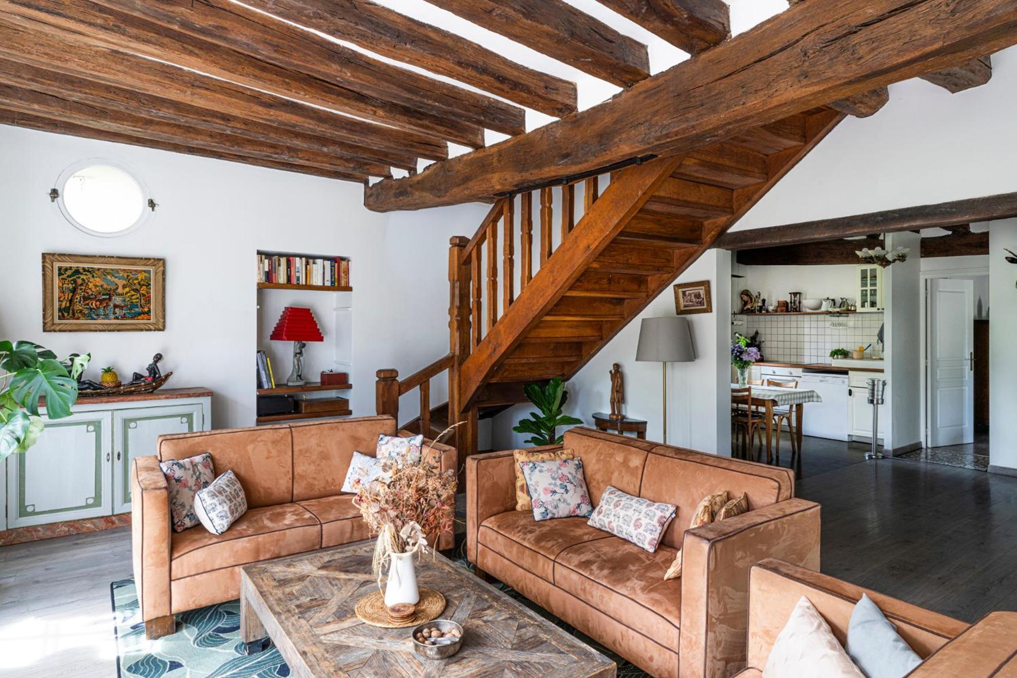 Villa Le Prieuré au bord de l'eau à Marnay-sur-Seine Chambre photo