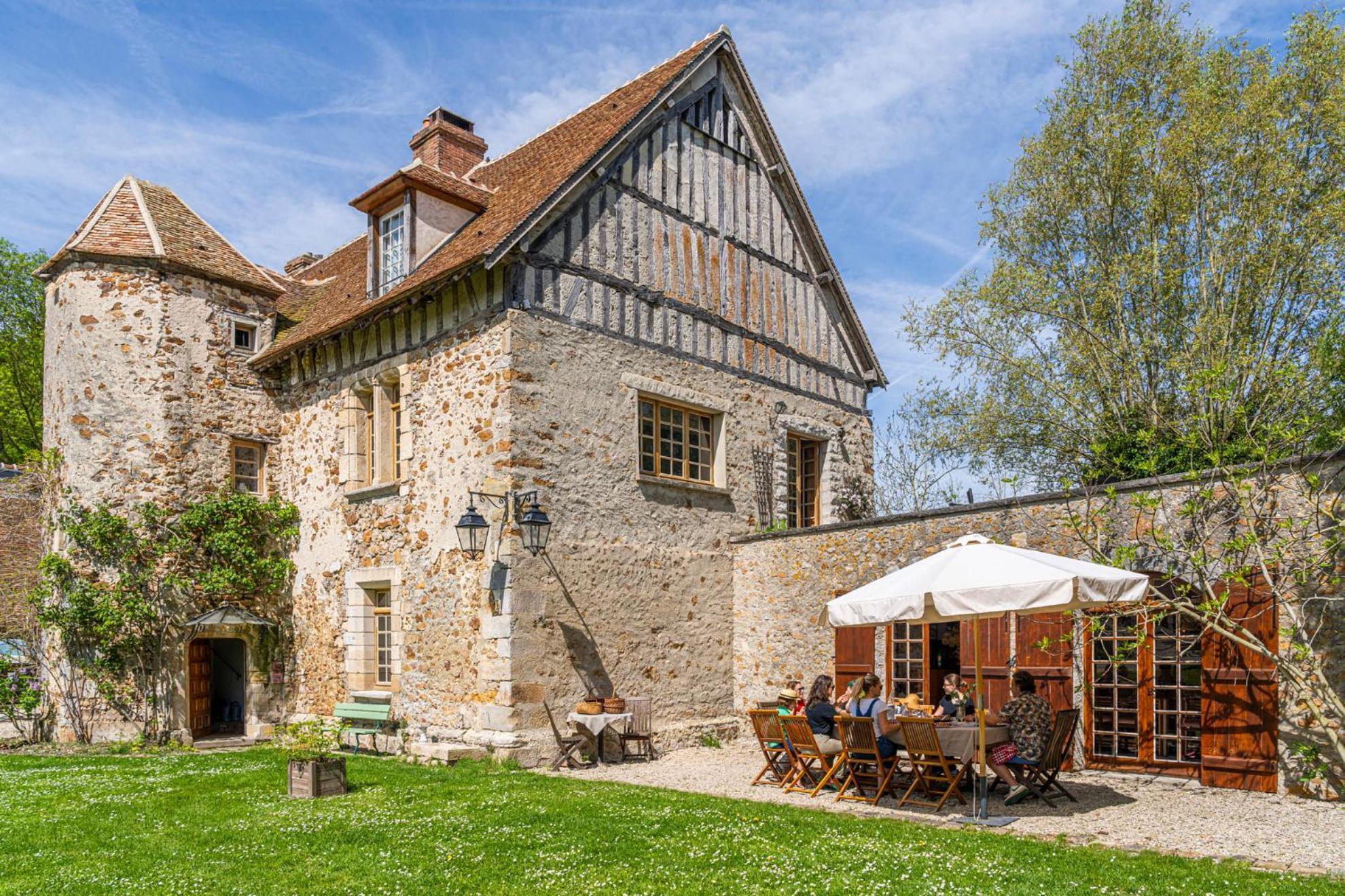 Villa Le Prieuré au bord de l'eau à Marnay-sur-Seine Extérieur photo
